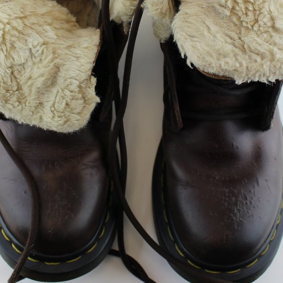 Dr Martens Brown Leather Wool Lining Boots (37 EU - 6 US) - Picture 11 of 11